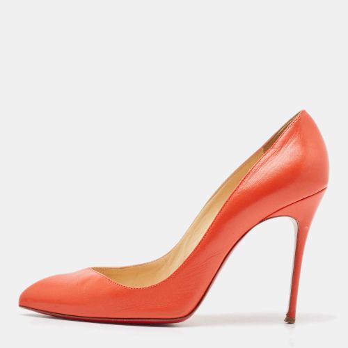 Christian Louboutin Orange Leather Corneille Pumps Size 39.5 - Christian Louboutin - Modalova