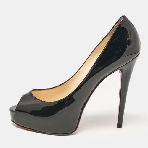 Christian Louboutin Black Patent Leather Very Prive Pumps Size 39.5 - Christian Louboutin - Modalova