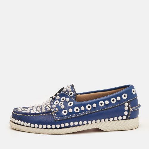 Christian Louboutin Blue Leather Yacht Spikes Loafers Size 36 - Christian Louboutin - Modalova