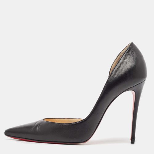 Christian Louboutin Black Leather Iriza Pointed Toe D'orsay Pumps Size 38 - Christian Louboutin - Modalova