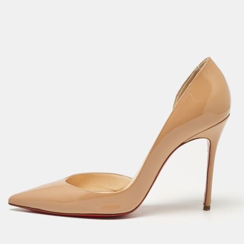 Christian Louboutin Beige Patent Leather Iriza D'orsay Pumps Size 37.5 - Christian Louboutin - Modalova