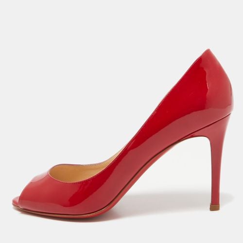 Christian Louboutin Red Patent Leather YouYou Peep Toe Pumps Size 38.5 - Christian Louboutin - Modalova