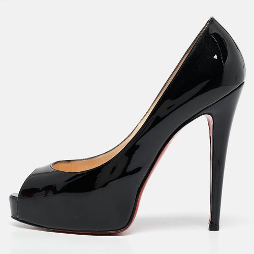 Christian Louboutin Black Patent Leather Very Prive Pumps Size 38.5 - Christian Louboutin - Modalova