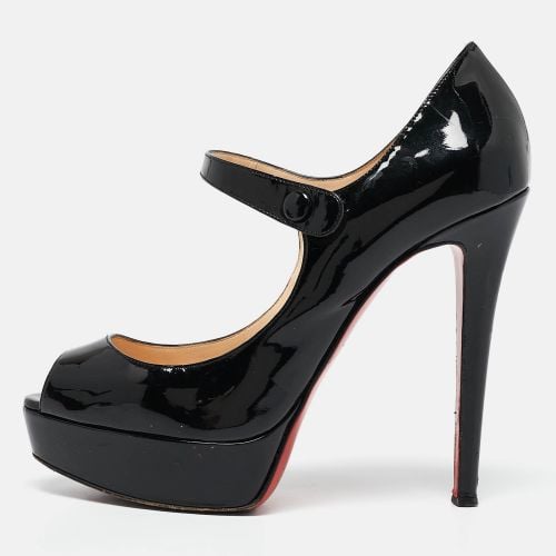 Christian Louboutin Black Patent Leather Zeppa Pumps Size 38 - Christian Louboutin - Modalova