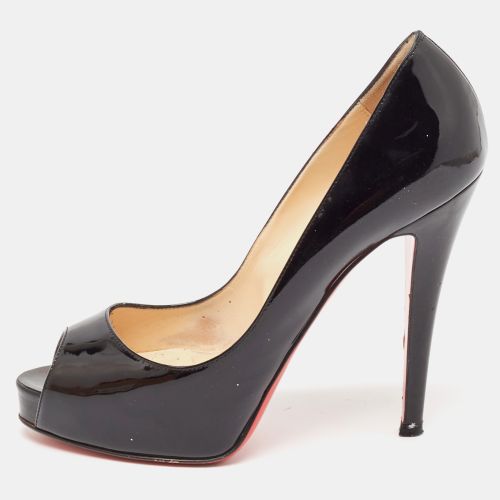 Christian Louboutin Black Patent Leather Very Prive Pumps Size 36.5 - Christian Louboutin - Modalova