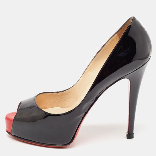 Christian Louboutin Black Patent Leather Very Prive Pumps Size 38 - Christian Louboutin - Modalova