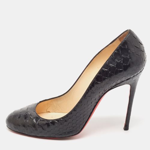 Christian Louboutin Black Python Leather Fifi Pumps Size 40 - Christian Louboutin - Modalova