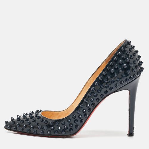 Christian Louboutin Black Patent Leather Pigalle Spikes Pumps Size 39 - Christian Louboutin - Modalova