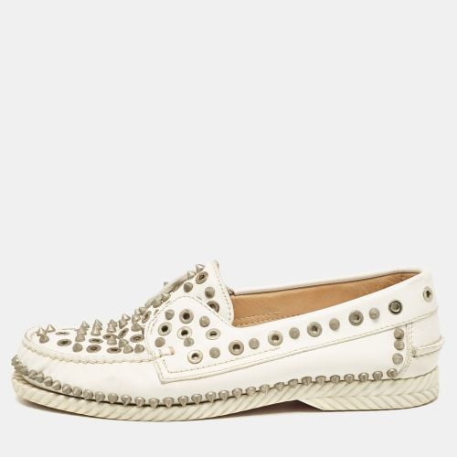 Christian Louboutin White Leather Yacht Loafers Size 40.5 - Christian Louboutin - Modalova