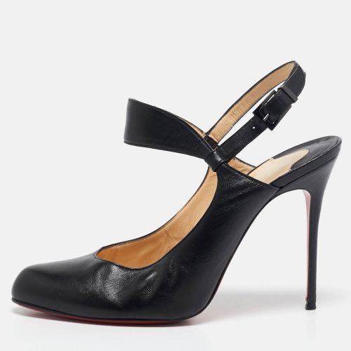 Christian Louboutin Black Leather Ankle Strap Pumps Size 40 - Christian Louboutin - Modalova