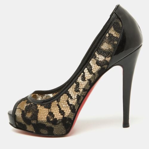 Lace Ambro Pizzo Peep Toe Platform Pumps Size 37.5 - Christian Louboutin - Modalova