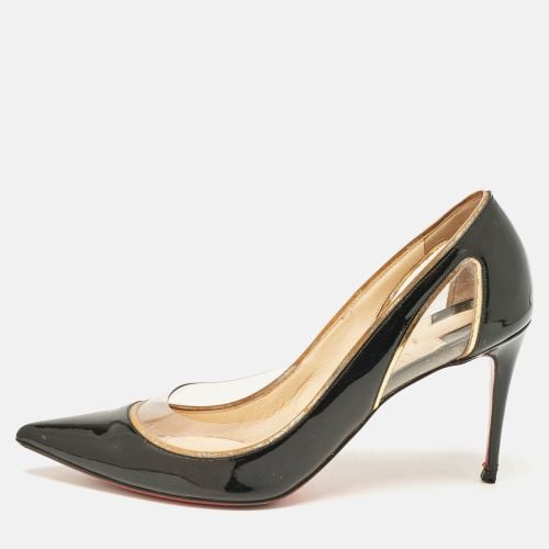 Christian Louboutin Black Patent Leather and PVC Cosmo Pumps Size 38.5 - Christian Louboutin - Modalova