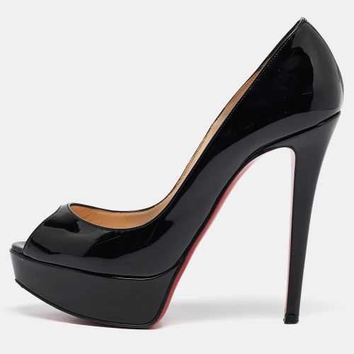 Patent Leather Lady Peep Pumps Size 37.5 - Christian Louboutin - Modalova