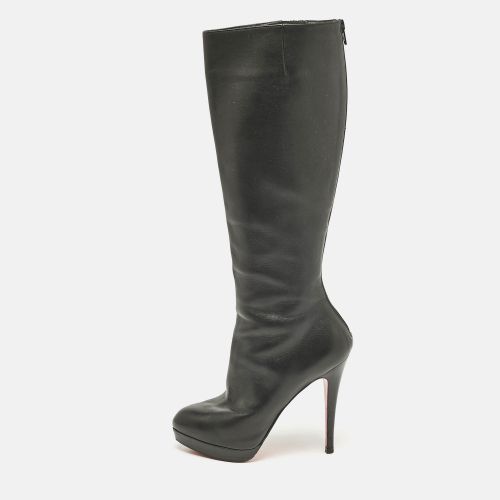 Christian Louboutin Black Leather Bianca Botta Knee High Boots Size 37.5 - Christian Louboutin - Modalova