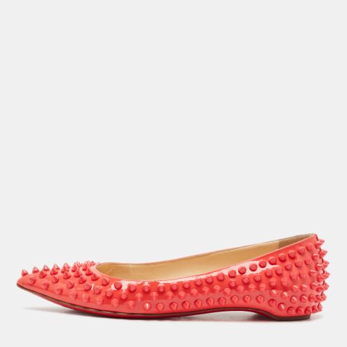 Christian Louboutin Pink Patent Leather Pigalle Spikes Ballet Flats Size 35.5 - Christian Louboutin - Modalova