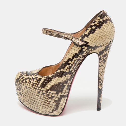Two Tone Python Leather Lady Daf Pumps Size 39 - Christian Louboutin - Modalova