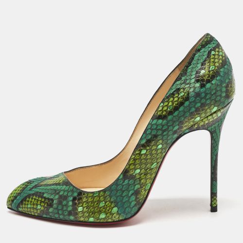 Christian Louboutin Green Python Corneille Pumps Size 38 - Christian Louboutin - Modalova