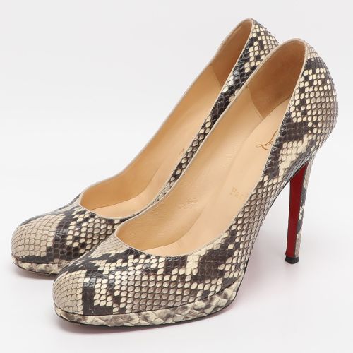 Simple Size 38.5 /Beige Python Pumps - Christian Louboutin - Modalova
