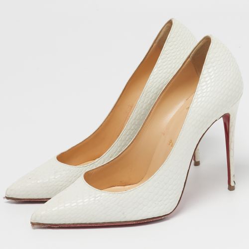 So Kate Size 37 Python Embossed Leather Pumps - Christian Louboutin - Modalova