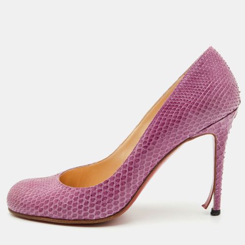 Lady Lynch Size 40 Python Leather Round Toe Pumps - Christian Louboutin - Modalova