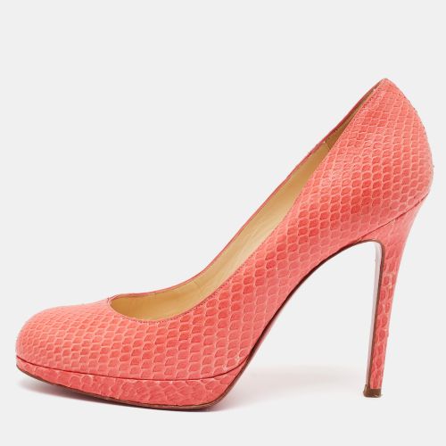 Rolando Size 38.5 Python Leather Pumps - Christian Louboutin - Modalova