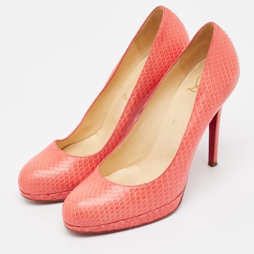 Rolando Size 38.5 Python Leather Pumps - Christian Louboutin - Modalova