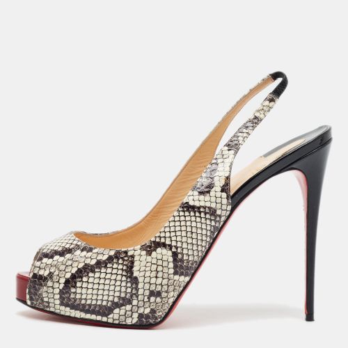 Private Number Size 41 Python Leather Slingback Sandals - Christian Louboutin - Modalova