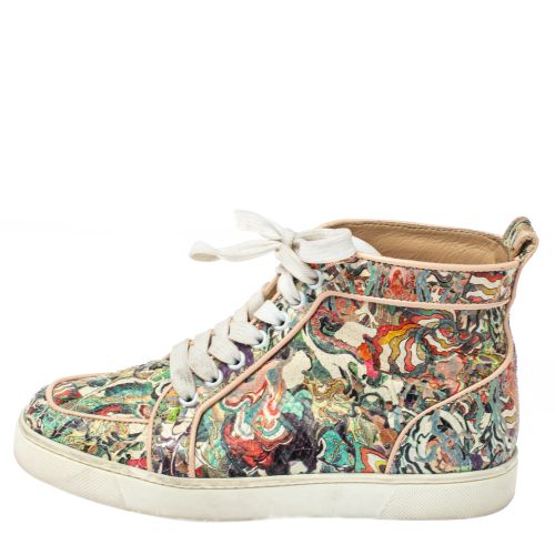 Python Faience Rantus High Top Sneakers Size 35.5 - Christian Louboutin - Modalova