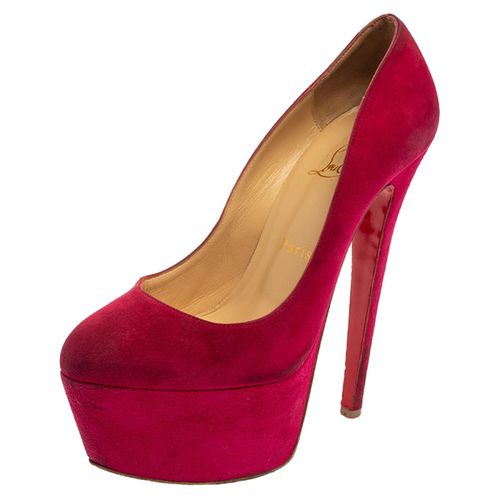 Suede Daffodile Platform Pumps Size 37 - Christian Louboutin - Modalova