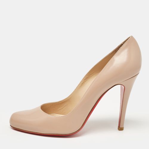 Christian Louboutin Beige Leather Decollete Pumps Size 38.5 - Christian Louboutin - Modalova