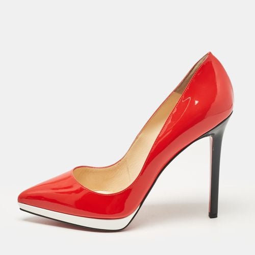 Christian Louboutin Red Patent Leather Pigalle Plato Pumps Size 38.5 - Christian Louboutin - Modalova