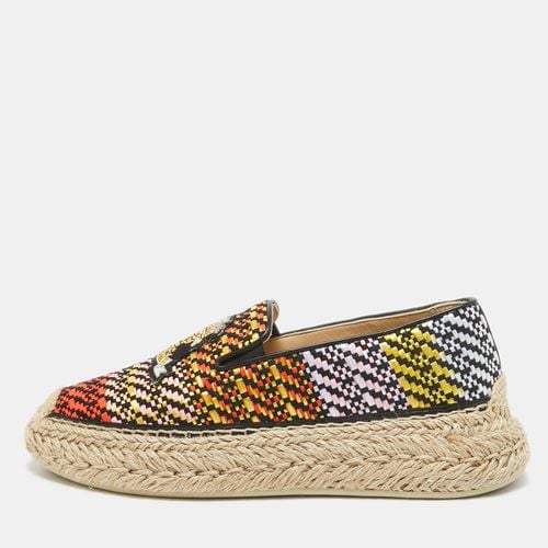 Christian Louboutin Multicolor Raffia Espananou Cruise Espadrille Flats Size 39 - Christian Louboutin - Modalova