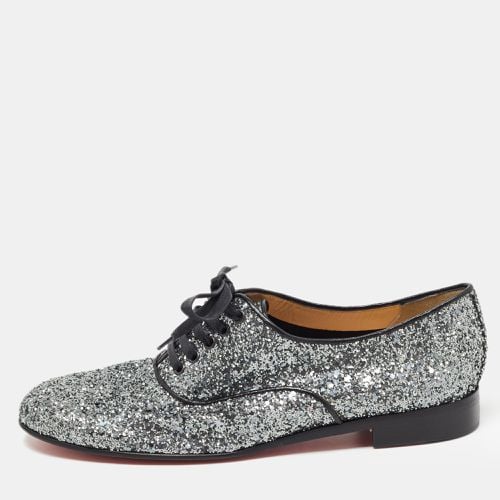 Grey Coarse Glitter Fred Oxfords Size 39.5 - Christian Louboutin - Modalova