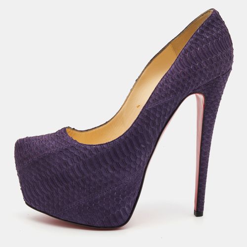 Christian Louboutin Purple Python Daffodile Pumps Size 39 - Christian Louboutin - Modalova