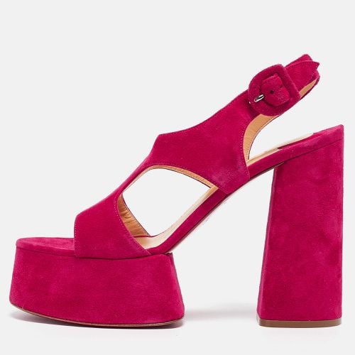 Christian Louboutin Pink Suede Foolish Sandals Size 40 - Christian Louboutin - Modalova