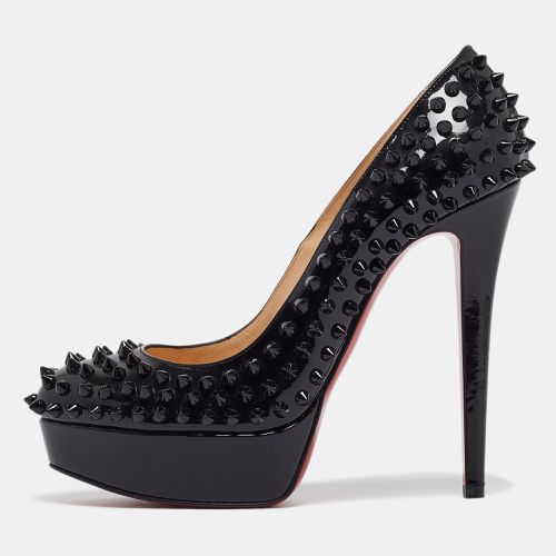 Christian Louboutin Black Patent Leather Bianca Spikes Pumps Size 38.5 - Christian Louboutin - Modalova