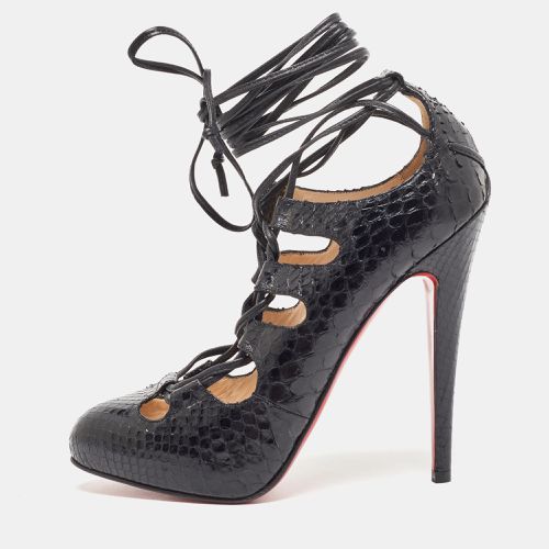 Python Bloody Mary Ankle Tie Pumps Size 39.5 - Christian Louboutin - Modalova