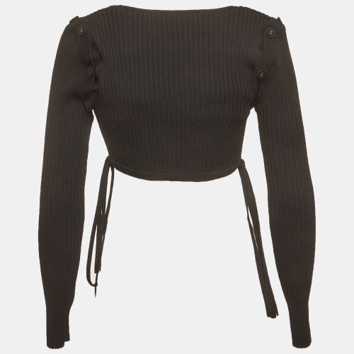 Rib Knit Deconstructed Tie Crop Top XXS - Christopher Esber - Modalova