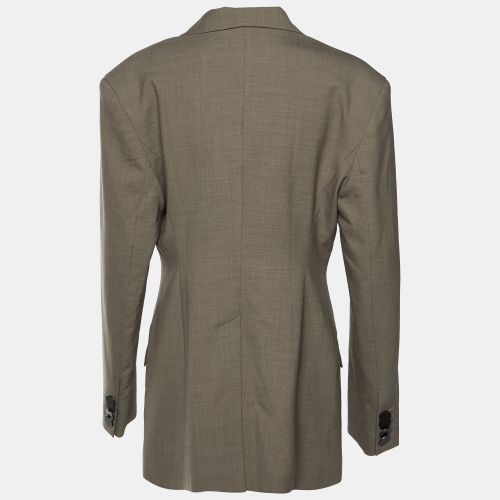Khaki Wool Redux Contoured Blazer L - Christopher Esber - Modalova