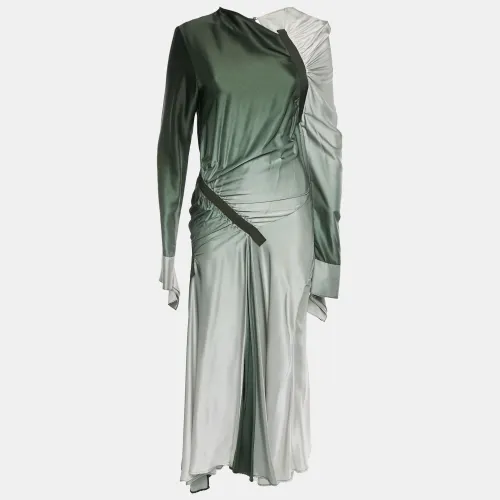Gradient Satin Draped Maxi Dress S - Christopher Esber - Modalova