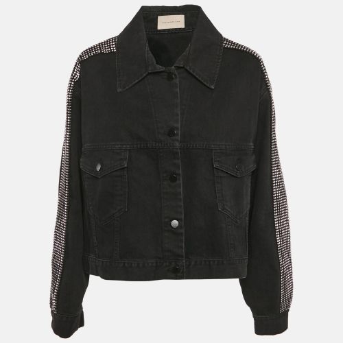 Christopher Kane Black Stud Detail Denim Jacket M - Christopher Kane - Modalova