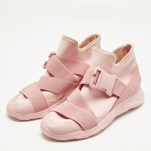 Leather and Neoprene Safety Buckle Sneakers Size 40 - Christopher Kane - Modalova