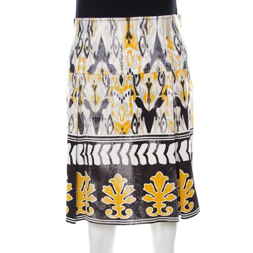 Class by Roberto Cavalli Multicolor Batik Printed Jersey Pleated Skirt M - Class by Roberto Cavalli - Modalova