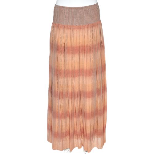 Class by Roberto Cavalli Pink & Animal Printed Silk Layered Maxi Skirt L - Class by Roberto Cavalli - Modalova