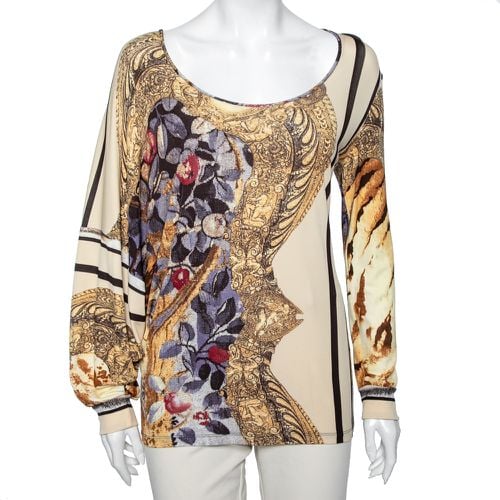 Class by Roberto Cavalli Multicolor Printed Jersey Top M - Class by Roberto Cavalli - Modalova