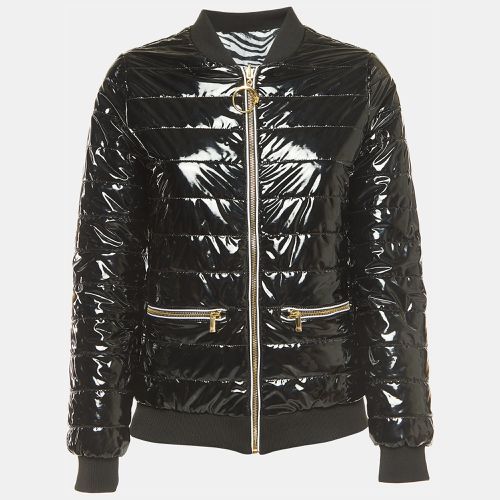 Class by Roberto Cavalli Black Quilted Synthetic Bomber Jacket S - Class by Roberto Cavalli - Modalova