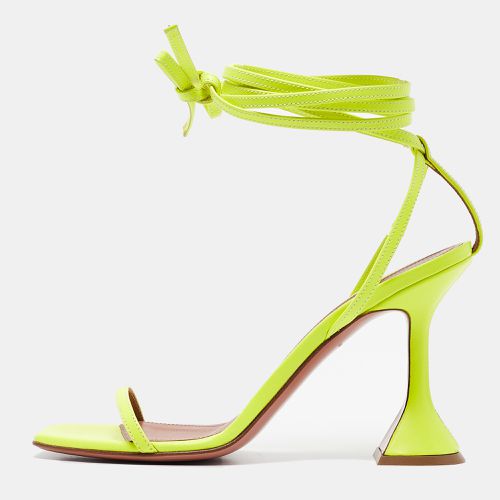 Leather Vita Ankle Strap Sandals Size 36 - Amina Muaddi - Modalova