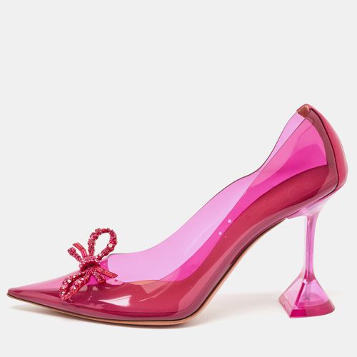 Amina Muaddi Fuchsia PVC and Leather Rosie Pumps Size 41 - Amina Muaddi - Modalova