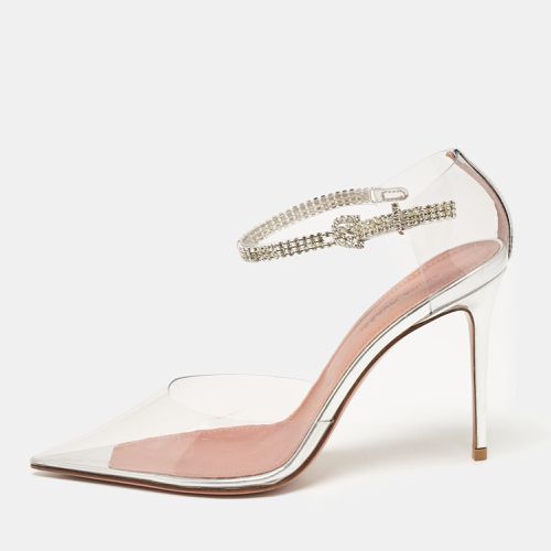 PVC and Leather Ursina Pumps Size 37 - Amina Muaddi - Modalova