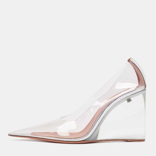 PVC Ane Wedge Pumps Size 38.5 - Amina Muaddi - Modalova